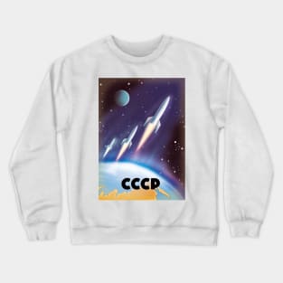 CCCP Soviet Russia Space Art Crewneck Sweatshirt